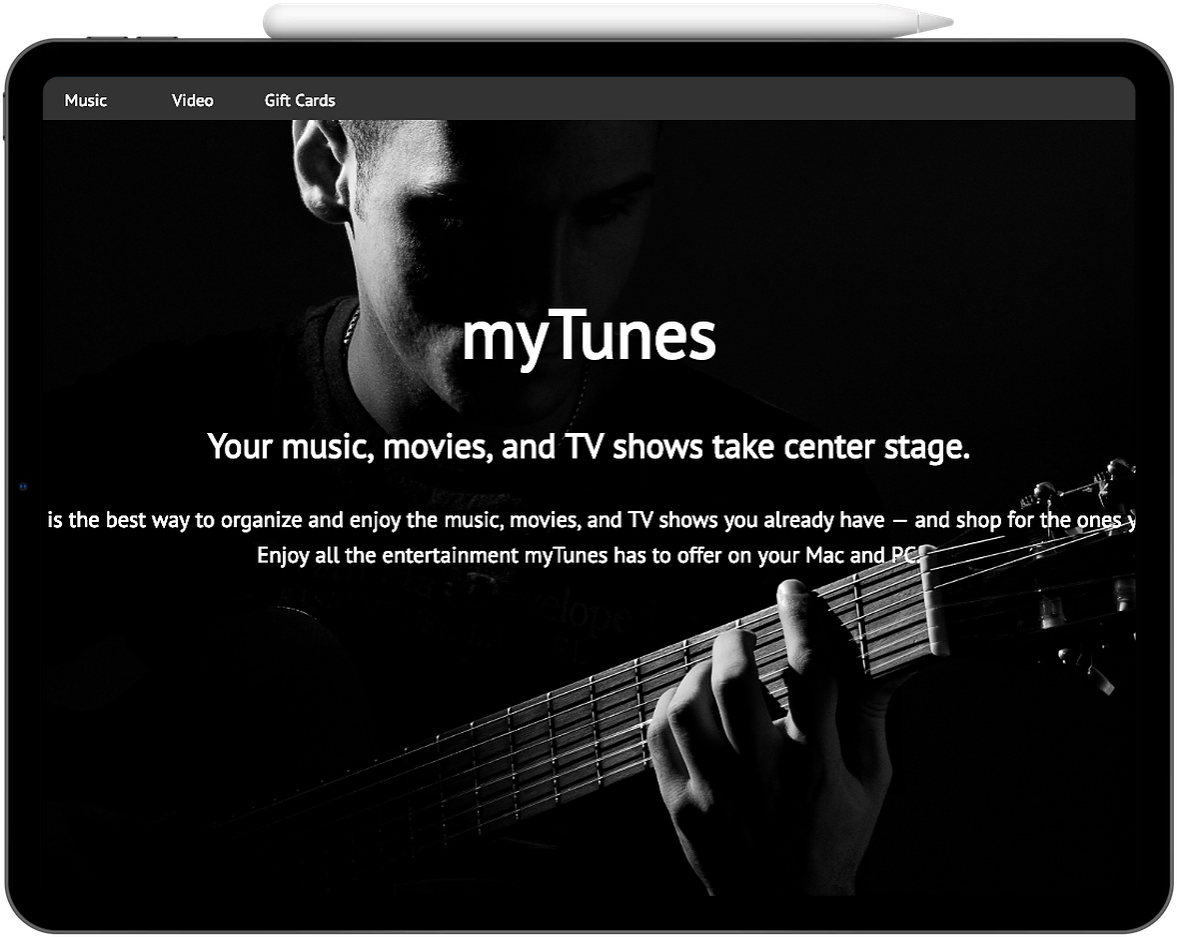 iTune on Tab